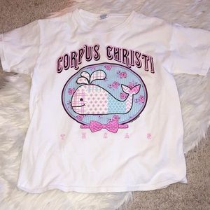 Corpus Christi whale shirt.